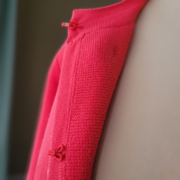 Chico's Red Hook & Eye Military Style Sweater Jacket, Size M - Picture 9 of 10